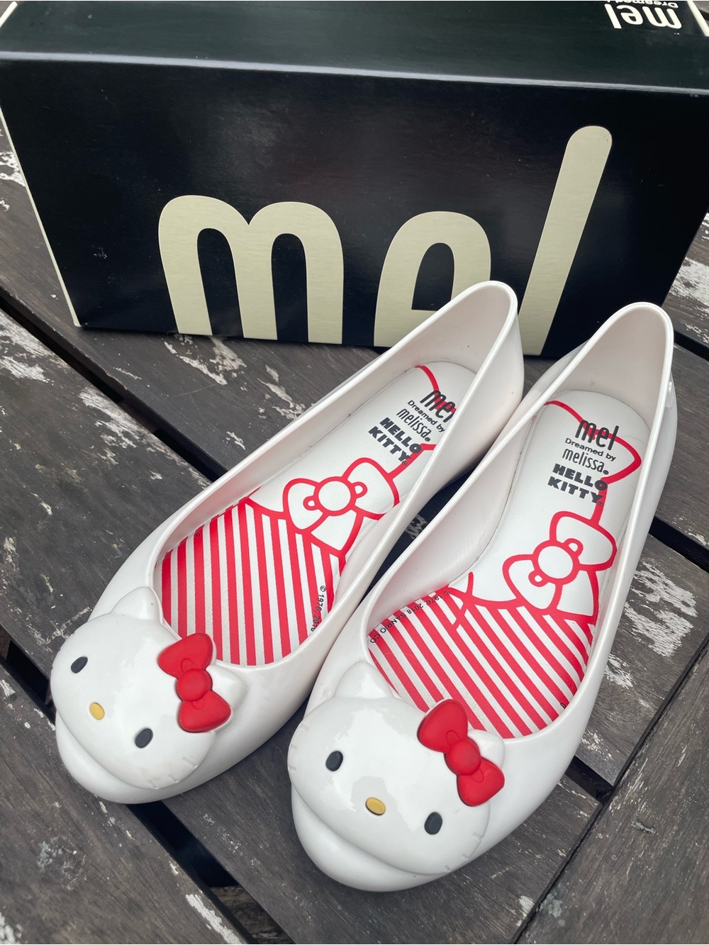 Mini Melissa Girls' Hello Kitty Mary Jane Shoes Size 1